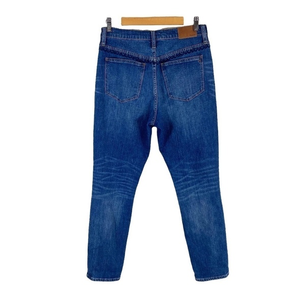 Madewell The High-Rise Slim Boyjean Beaded Edition Embroidered SZ 28 - Picture 8 of 8